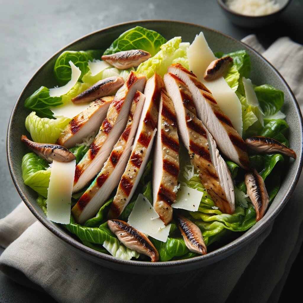 Цезарь с куриной грудкой без сухариков