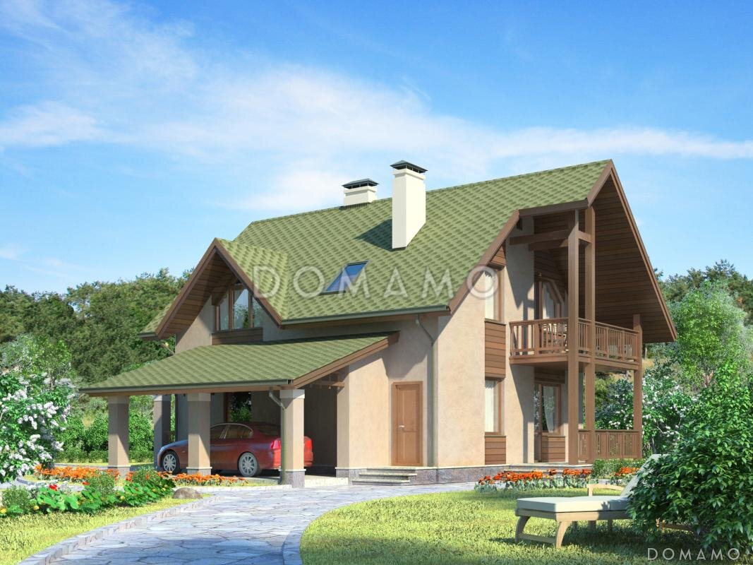 Дополнительный вход позади дома ведет в котельную.