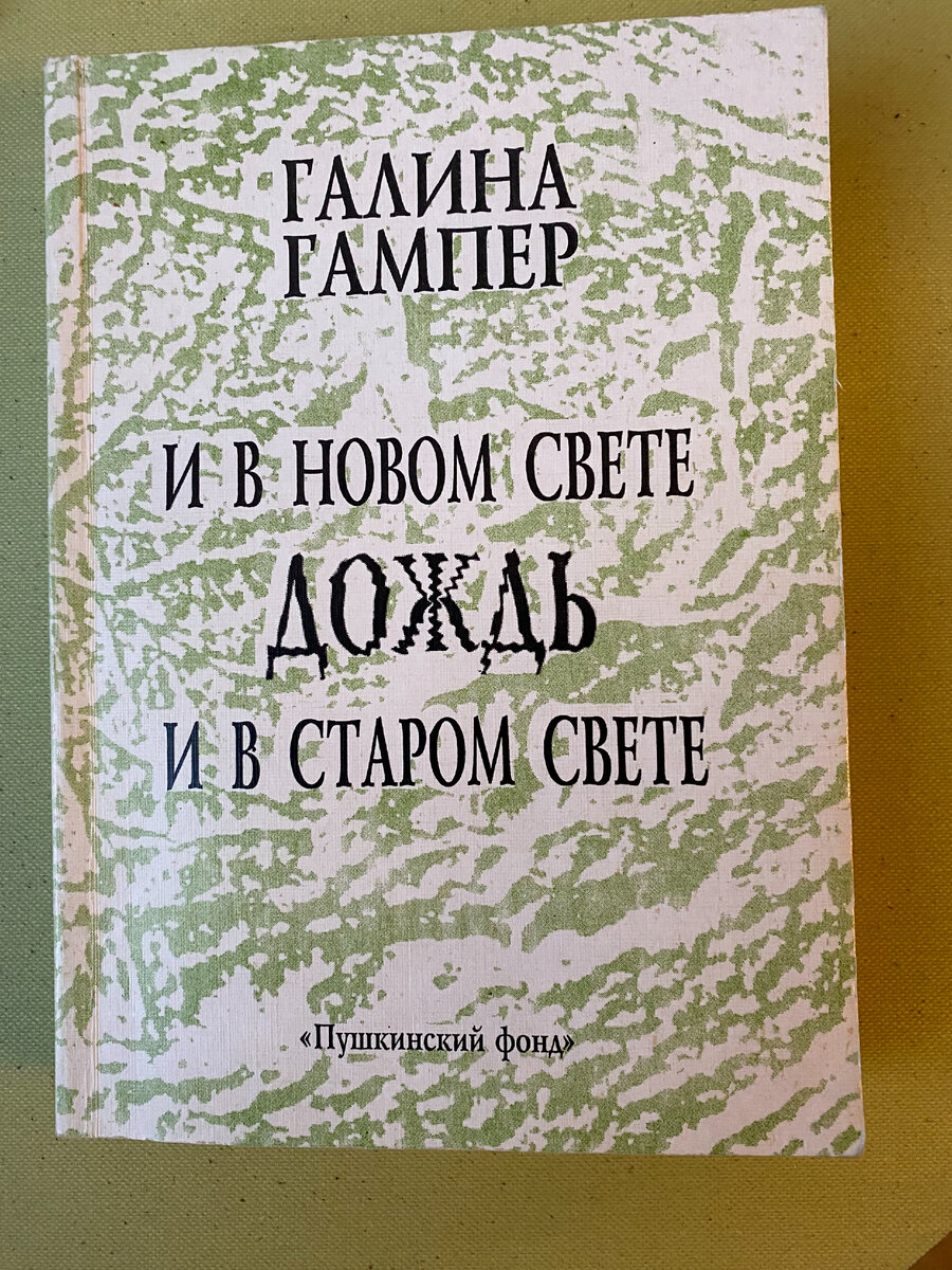 Обложка сборника стихов Галины Гампер "И в новом свете дождь и в старом свете"