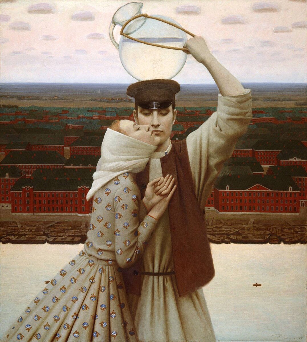 Андрей Ремнев. Водонос 1997, 100х90, холст, масло