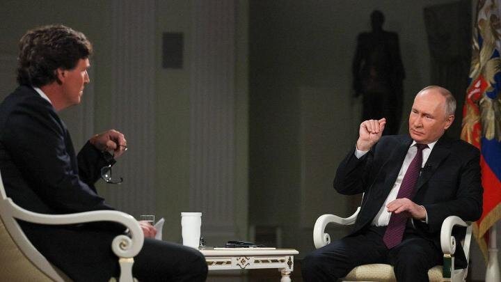 Фото: скриншот интервью Такеру Карлсону