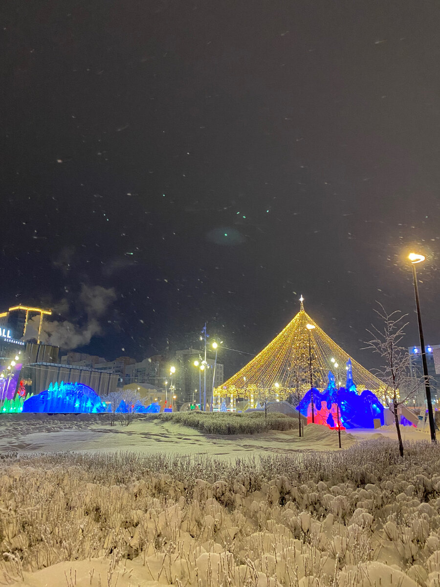 На январских праздниках все было очень красиво и холодно 
