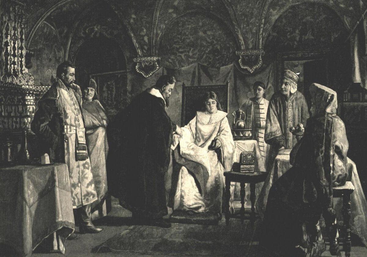 Мария Хлопова на гравюре Хелмицкого 