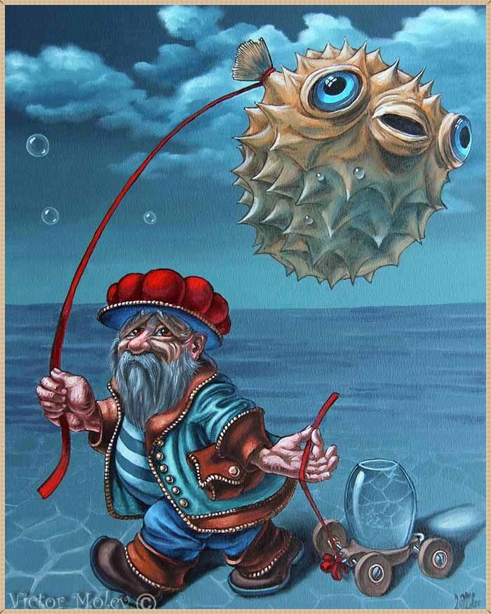 © Виктор Молев (Victor Molev). «Ихтиологист» (так названо автором).