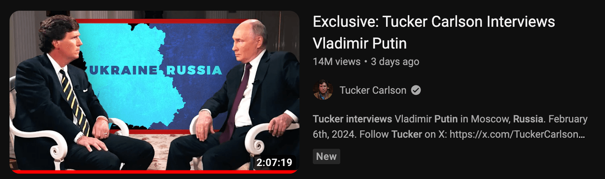 Интервью карлсона с путиным ютьюб. Интервью карлсона с путиным ютьюб