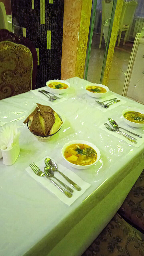 Город Байконур. Ресторан Центральный. Ужин.