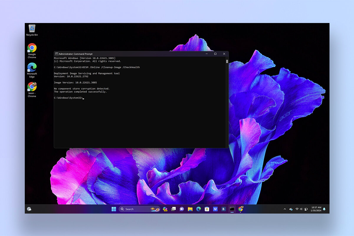 Command line window