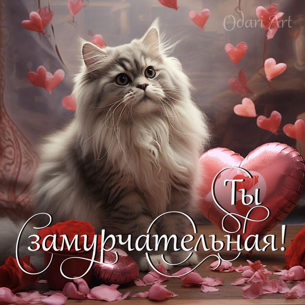 Ты замурчательная. Открытки, поздравления от Odari Art