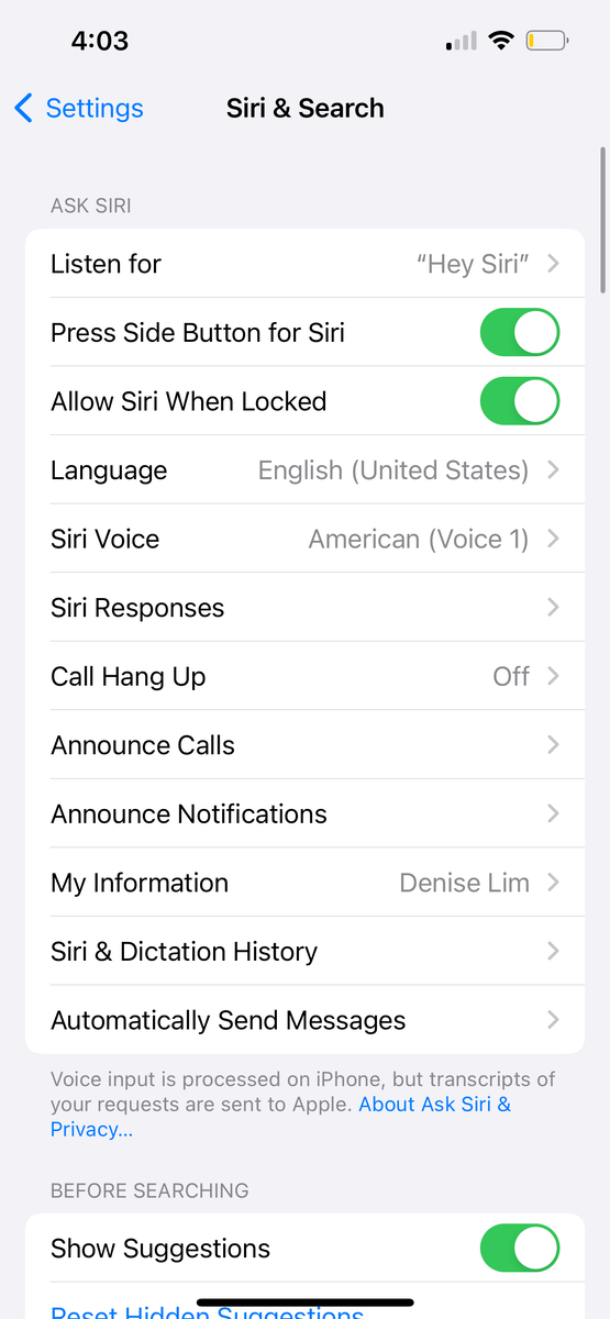 Если Siri не работает на iPhone