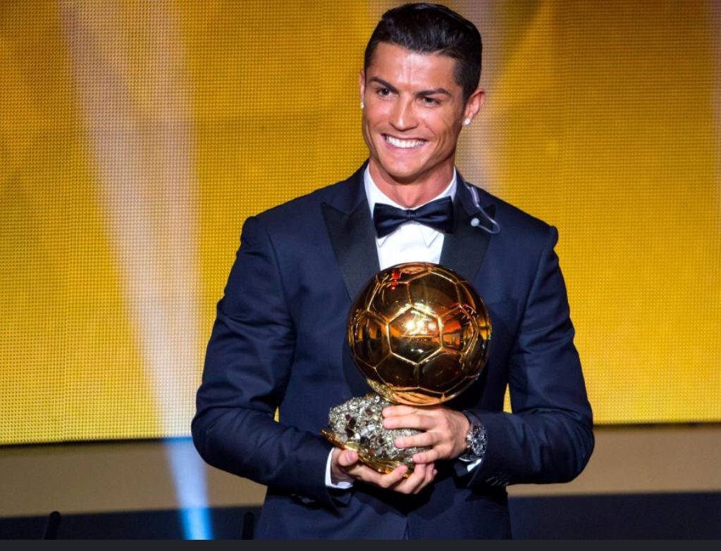 Сristiano Ronaldo c золотым мячом 