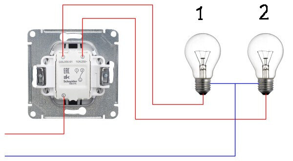 Как подключить двухклавишный выключатель на 1 лампочку Двойной выключатель. Частая проблема подключения. Электрика в быту Дзен