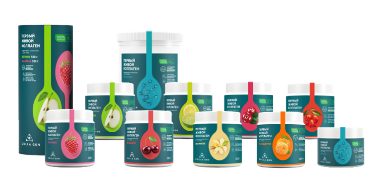 Разнообразие вкусов пищевого коллагена от компании Первый Живой Коллаген