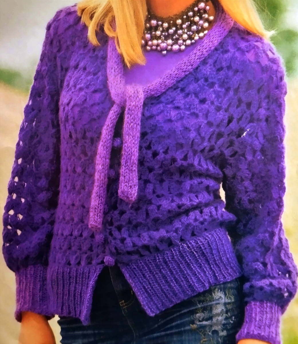 Ажурный жакет