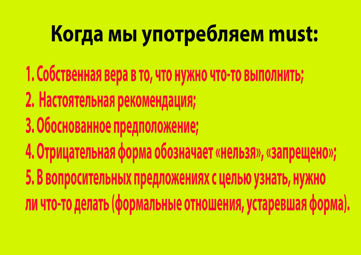 В чем разница в употреблении между must и have to | Английский шаг за шагом  с Надеждой | Дзен