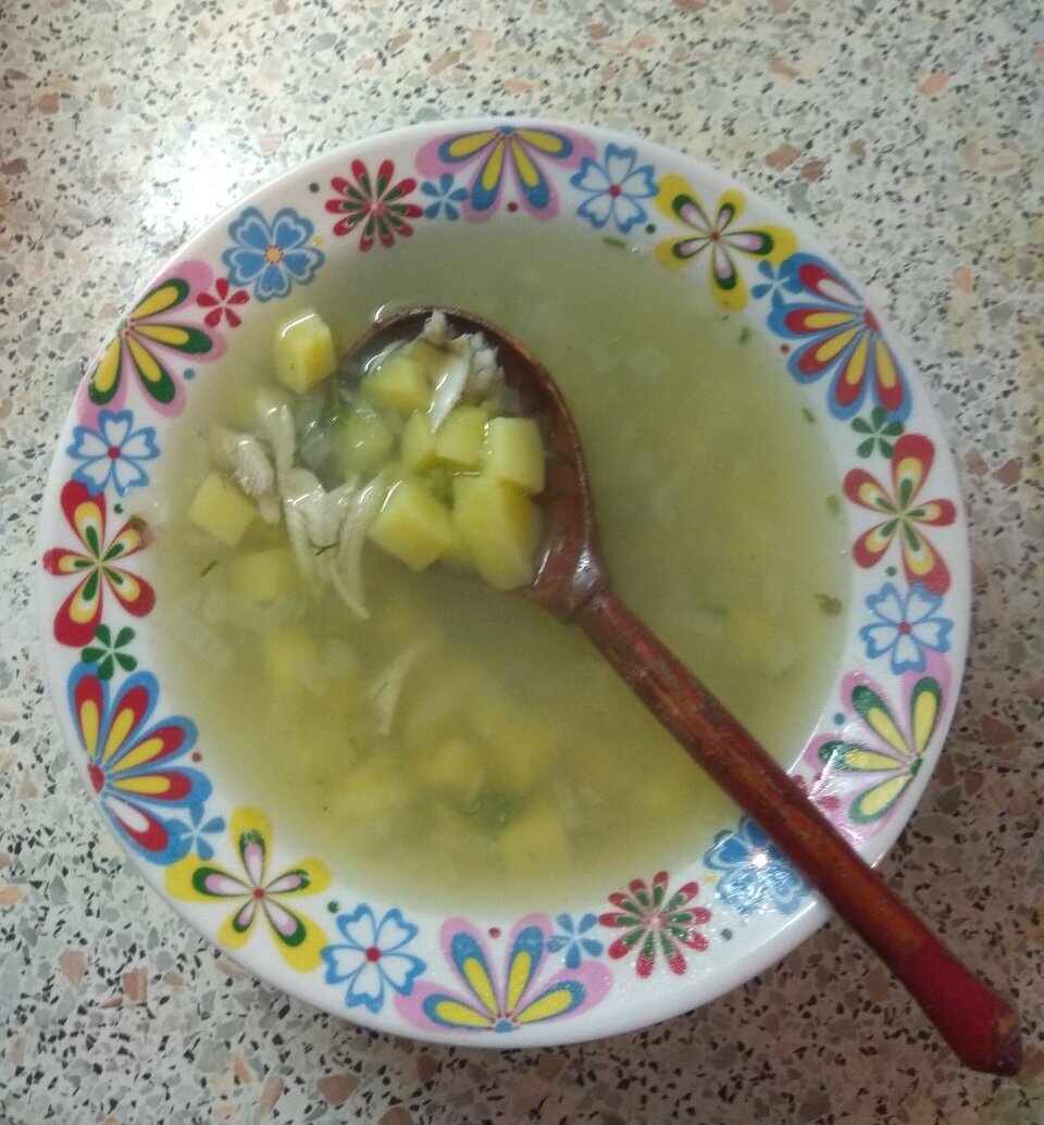 Тарелка ухи. Приятного аппетита