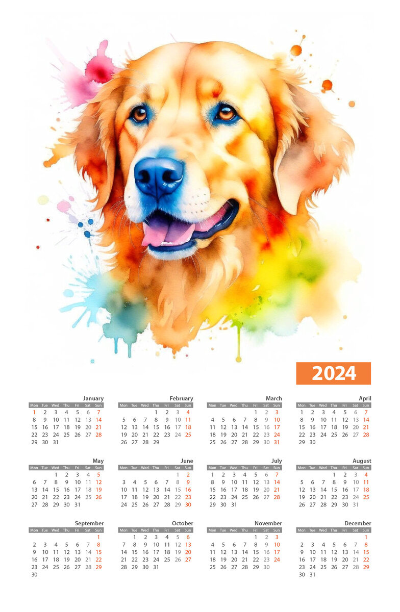  Календарь 2024
