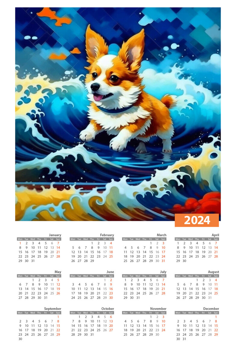  Календарь 2024
