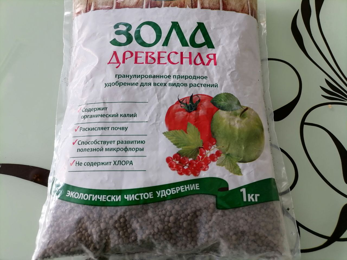 Древесная гранулированная зола, фото автора