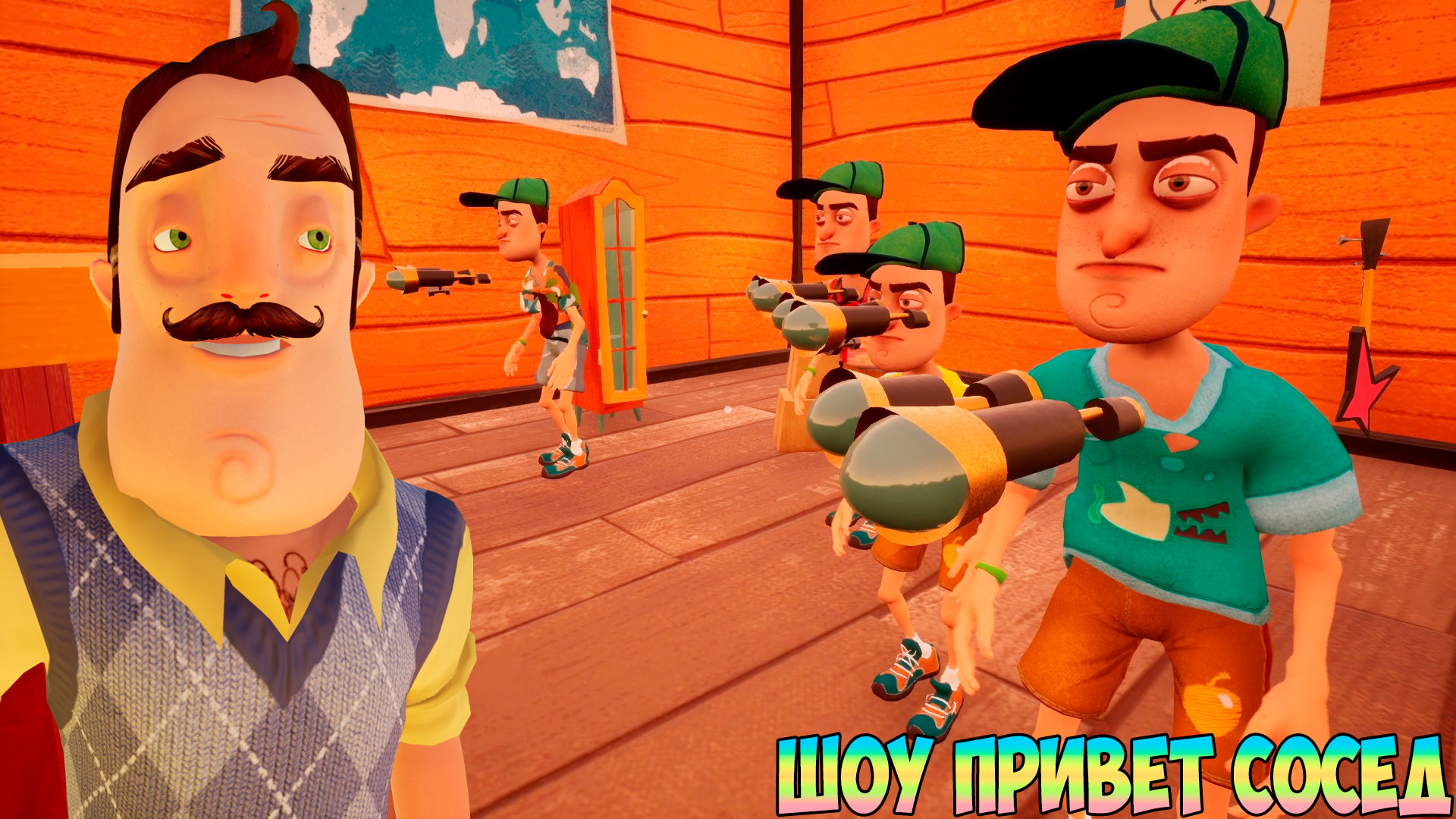 ШОУ ПРИВЕТ СОСЕД!СТРАННЫЙ ДОМ ВАСИЛИЧА!ИГРА HELLO NEIGHBOR MOD KIT  ПРОХОЖДЕНИЕ МОДА MANIAC NEIGHBOR!