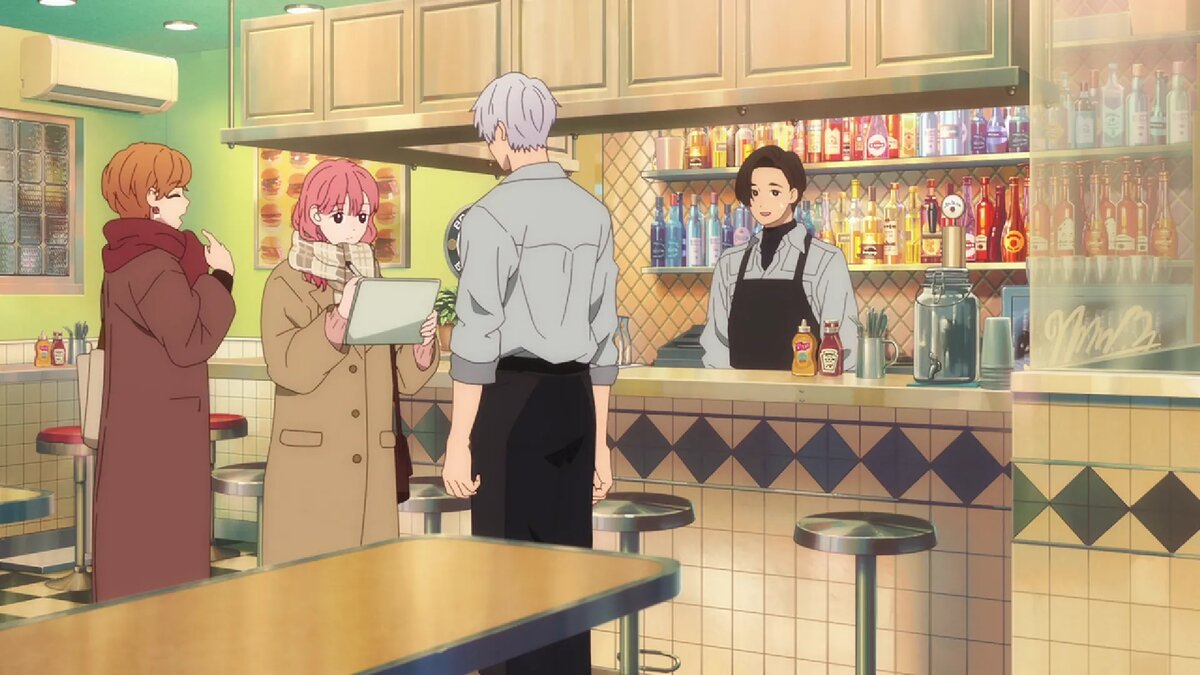 Кадр из аниме «Любовь с кончиков пальцев»   📷