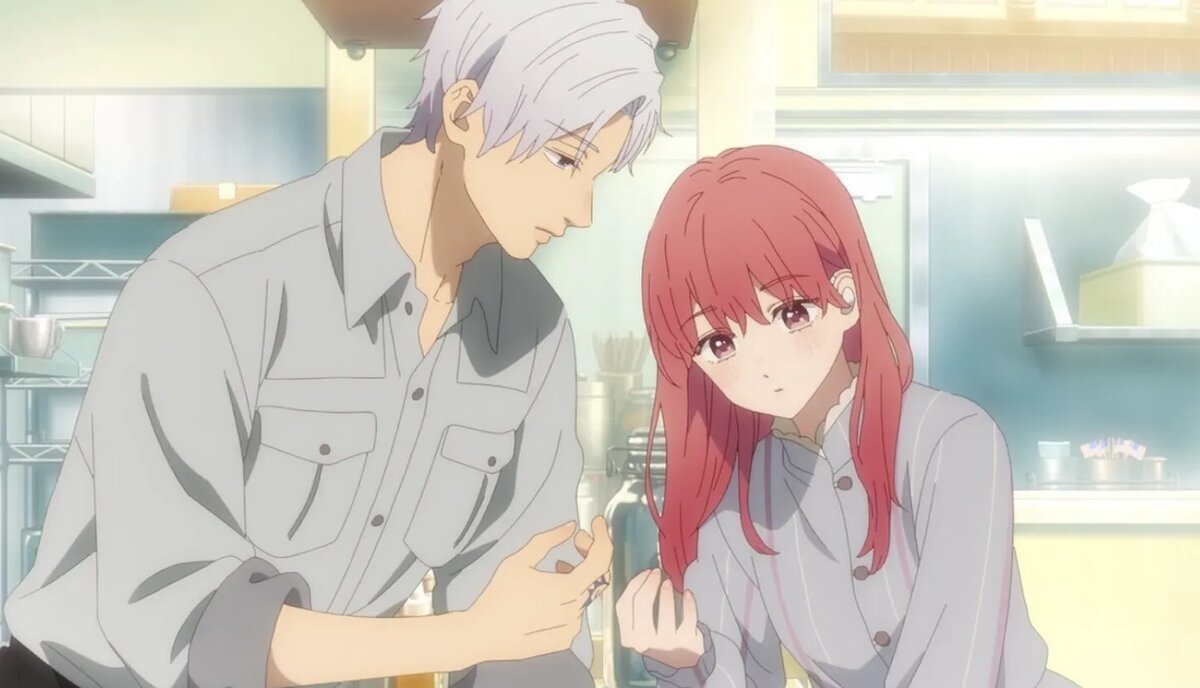 Кадр из аниме «Любовь с кончиков пальцев»   📷