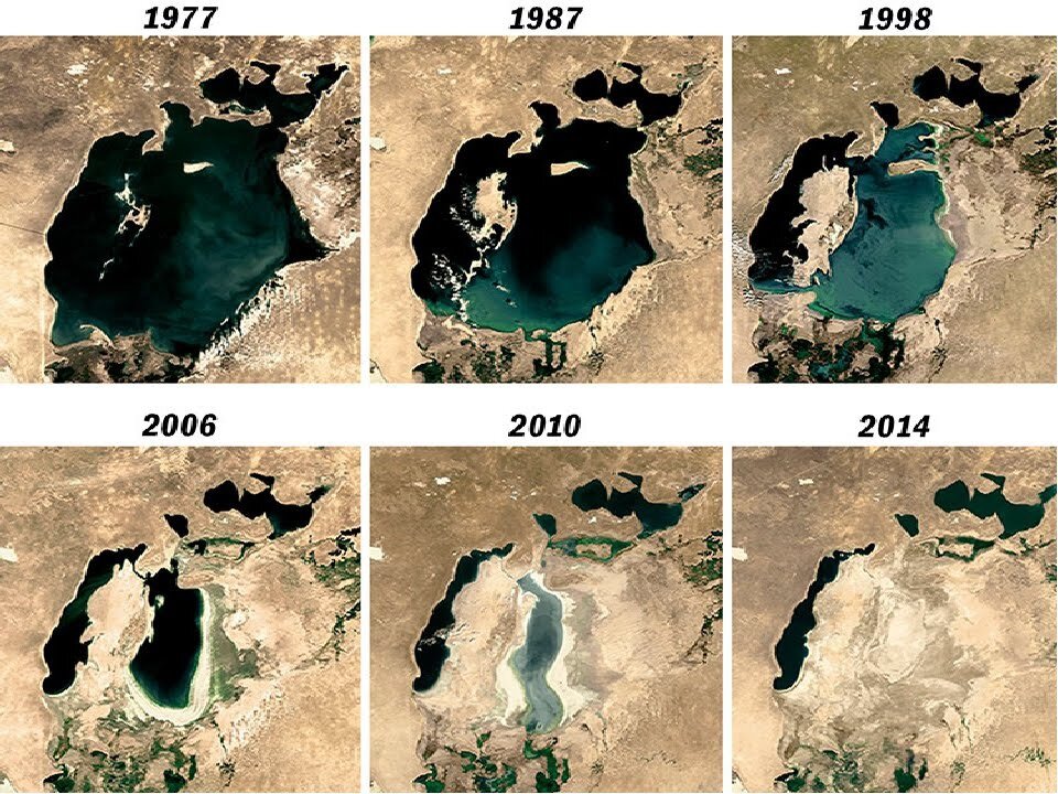 фото Аральского моря из космоса