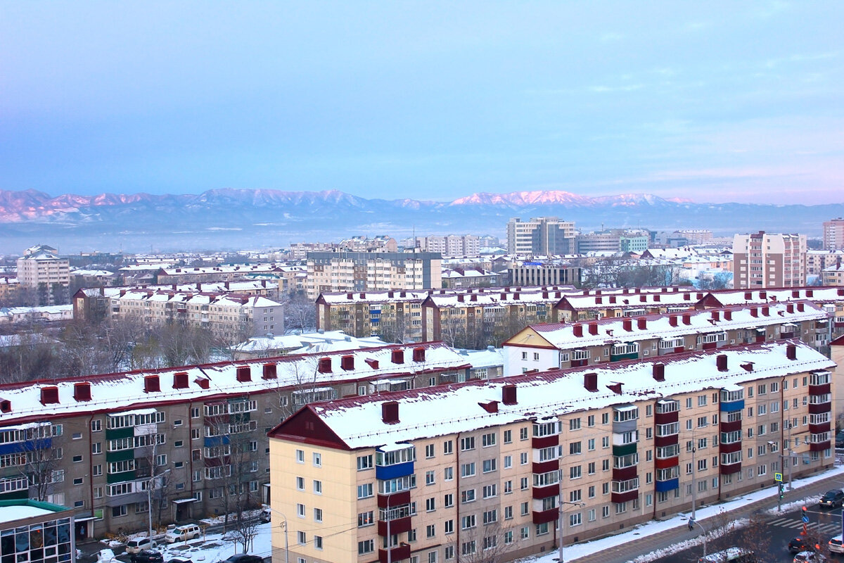 Панорама города Южно-Сахалинск