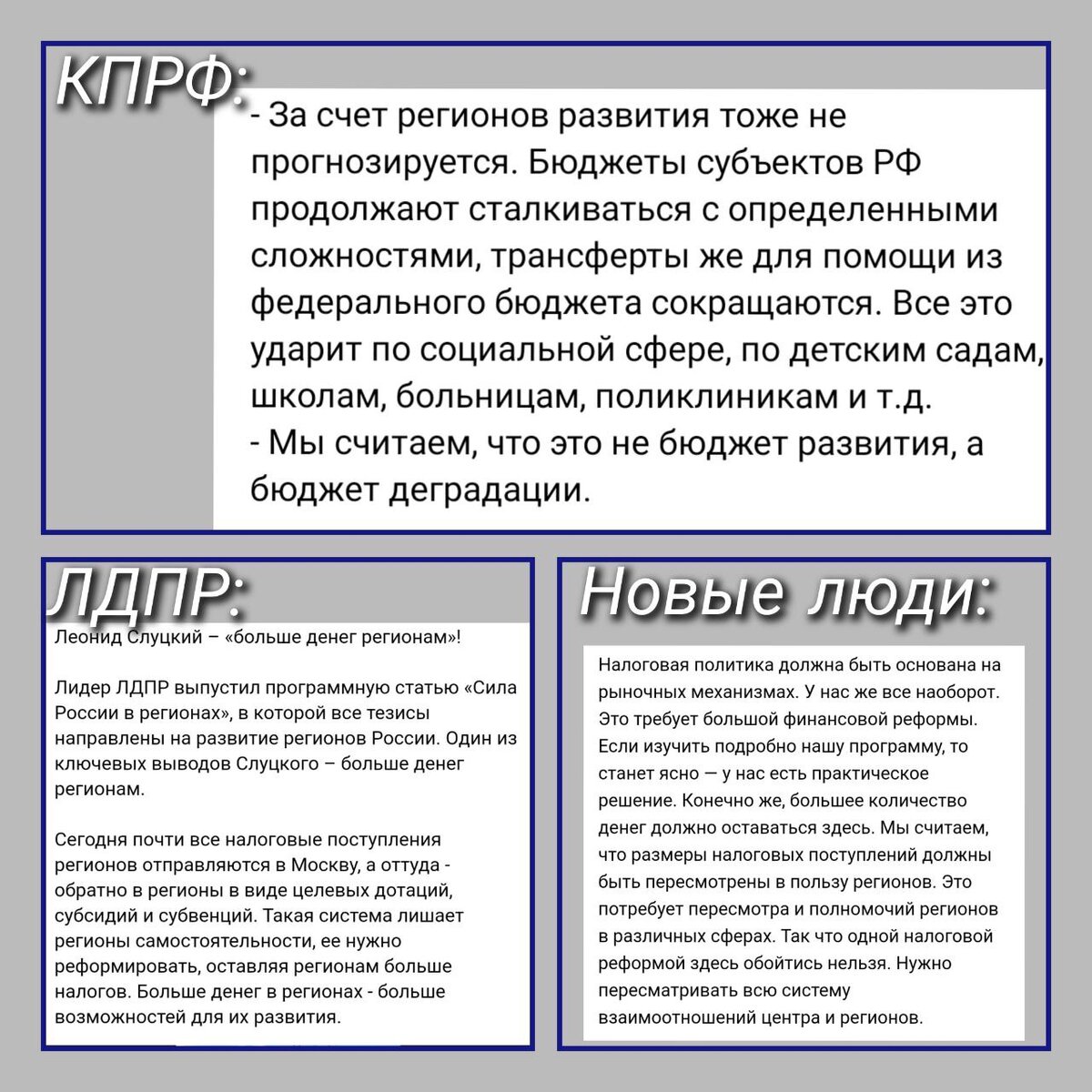 Выдержки из речей и интервью кандидатов на пост президента и членов их команды.