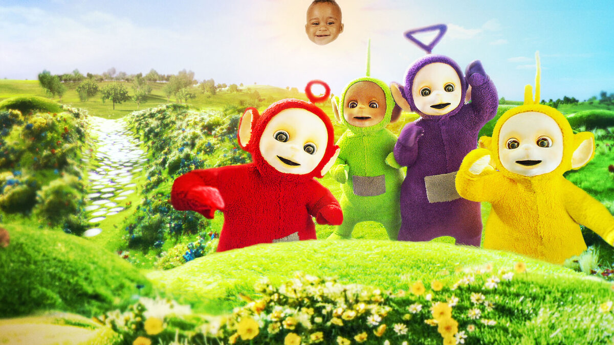 картинка из интернета: мультфильм "Телепузики"