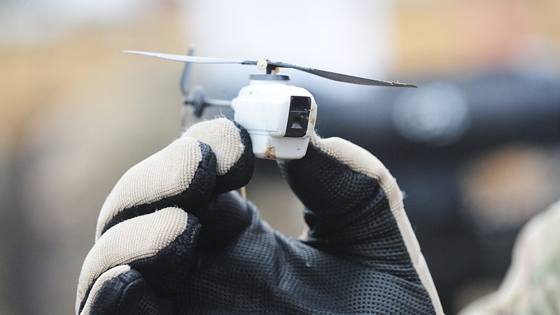 На фото: самый маленький дрон в мире «Черный шершень» PD-100 Black Hornet Nano третьего поколения. Источник: https://iz.ru/export/google/amp/1543032