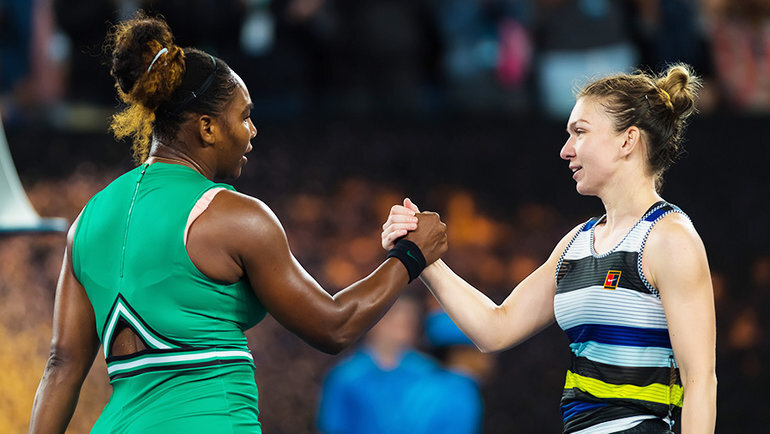    Серена Уильямс и Симона Халеп. Global Look Press