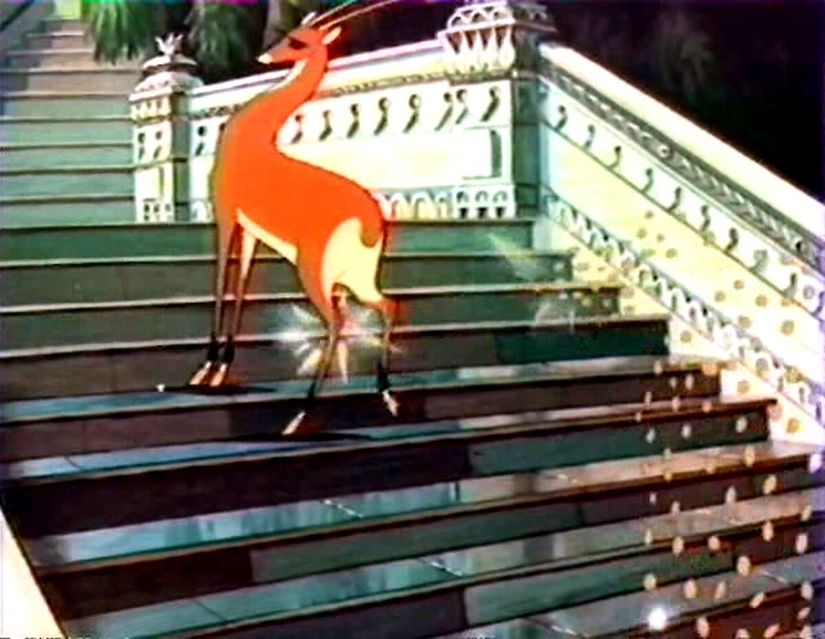 Золотая антилопа выбивающая золото 