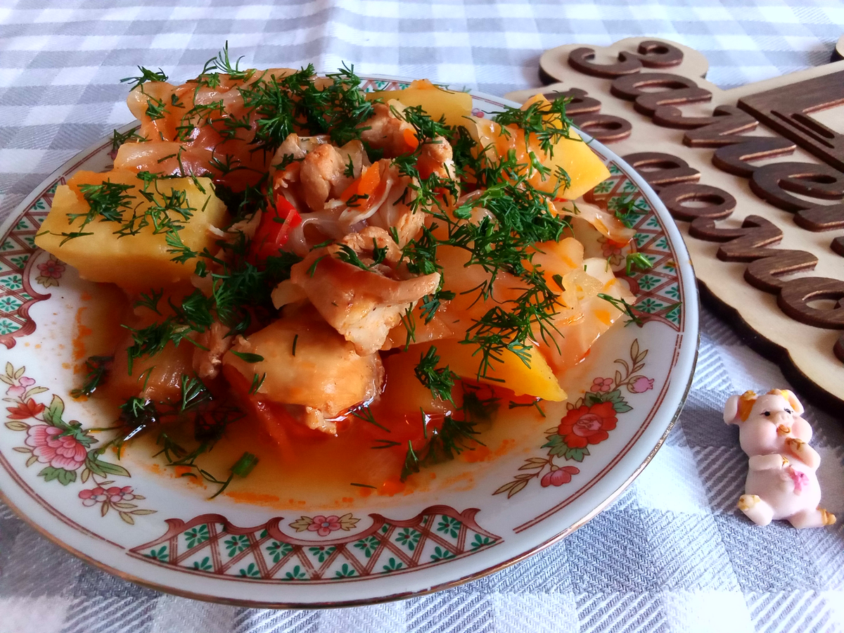 Овощное рагу. Фото от автора