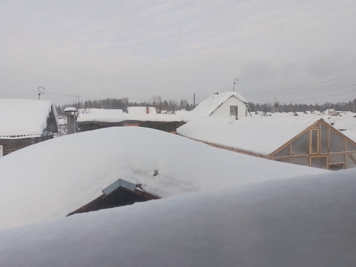 Вот столько в этом году снега