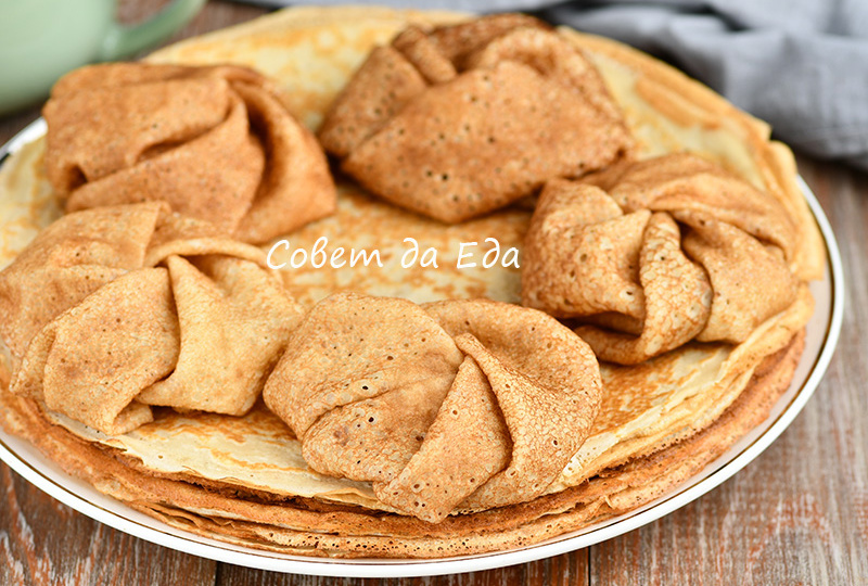 Тонкие блинчики на кислом молоке (простая пропорция продуктов 2:1, без весов и мерного стакана)