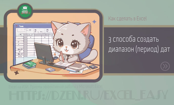 Как сделать в Excel: 3 способа создать диапазон (период) дат