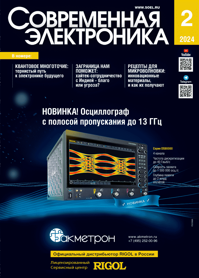 Обложка журнала «Современная электроника» 2/2024