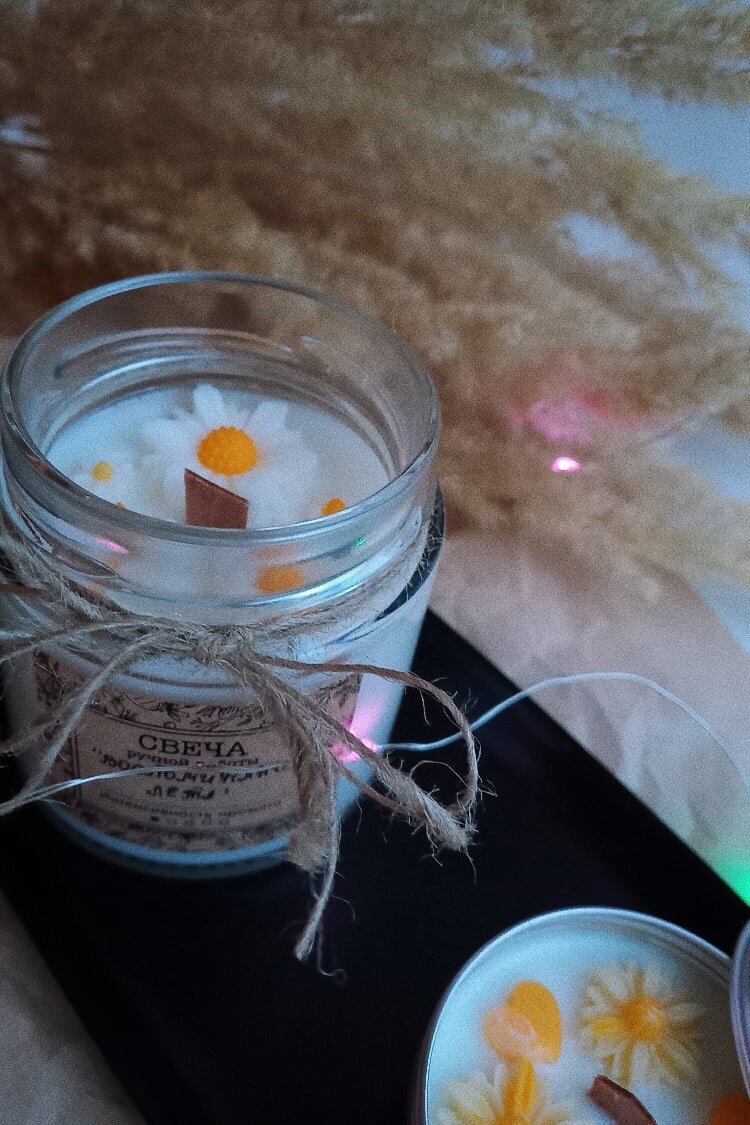 Свечи ручной работы "CARPE DIEM"