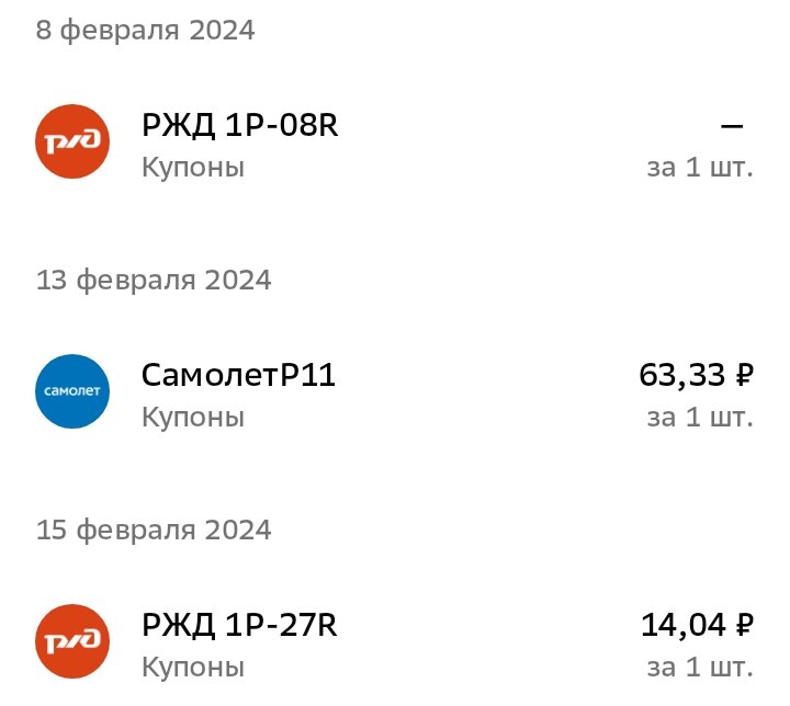 Купонные выплаты по облигациям в феврале 2024