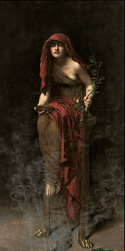 Жрица оракула в древних Дельфах, Греция. 1891 г. 
Джон Кольер / wikipedia.org