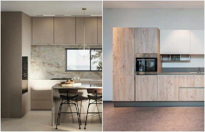 Матовые фасады привлекают внимание своей эстетичностью