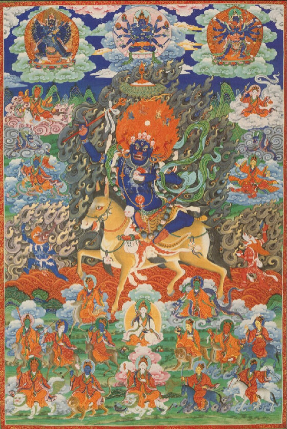 Палден Лхамо. Китай, династия Цин, XVIII в. Эл. ресурс URL: https://www.himalayanart.org/items/34842