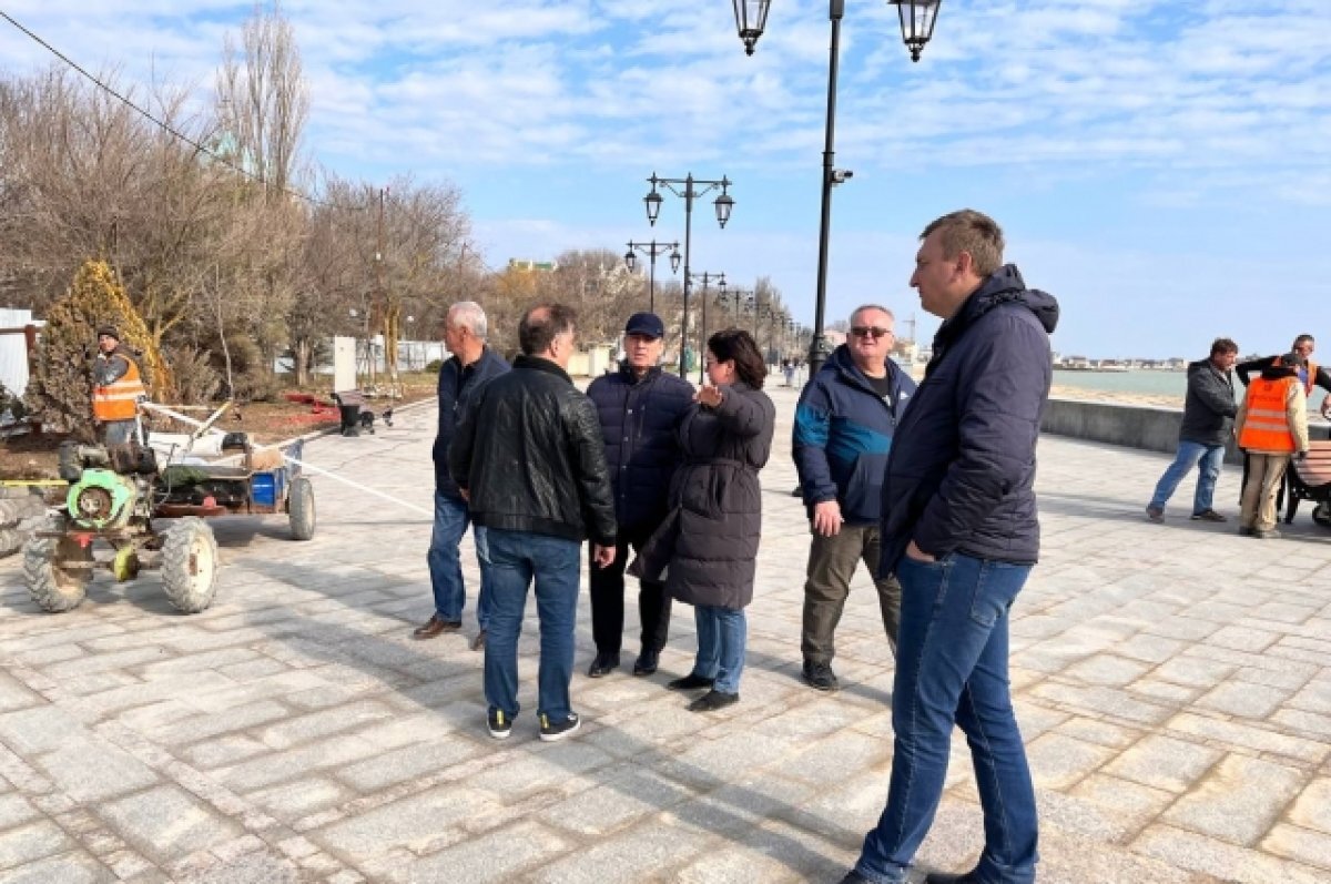    Реконструкция набережной имени Терешковой в Евпатории.