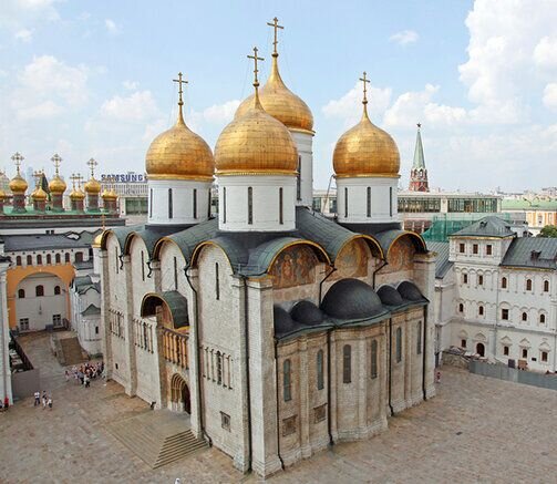 Успенский собор Московского Кремля, вид сверху. Фото из открытых источников Яндекс.
