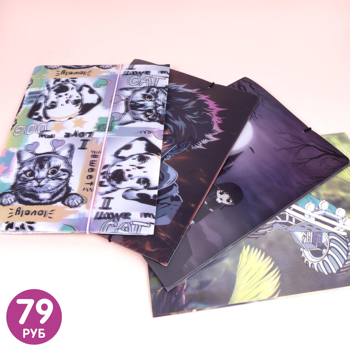 Папка А4 с 3D-эффектом на резинке (79 ₽) – ЛК: 5704029