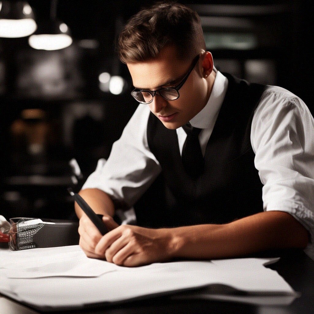 Налоговый инспектор проверяет декларацию, сгенерировано ИИ