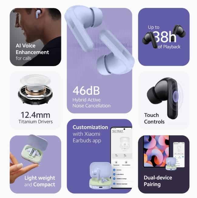 Беспроводные наушники Xiaomi Redmi Buds 5 (M2316E1) Mi Store