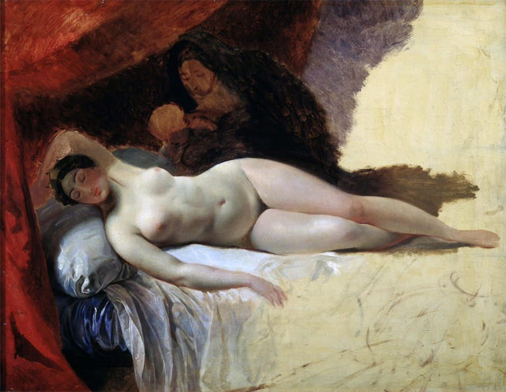 Карл Брюллов. Спящая Гера, или рождение Млечного пути, ок. 1840