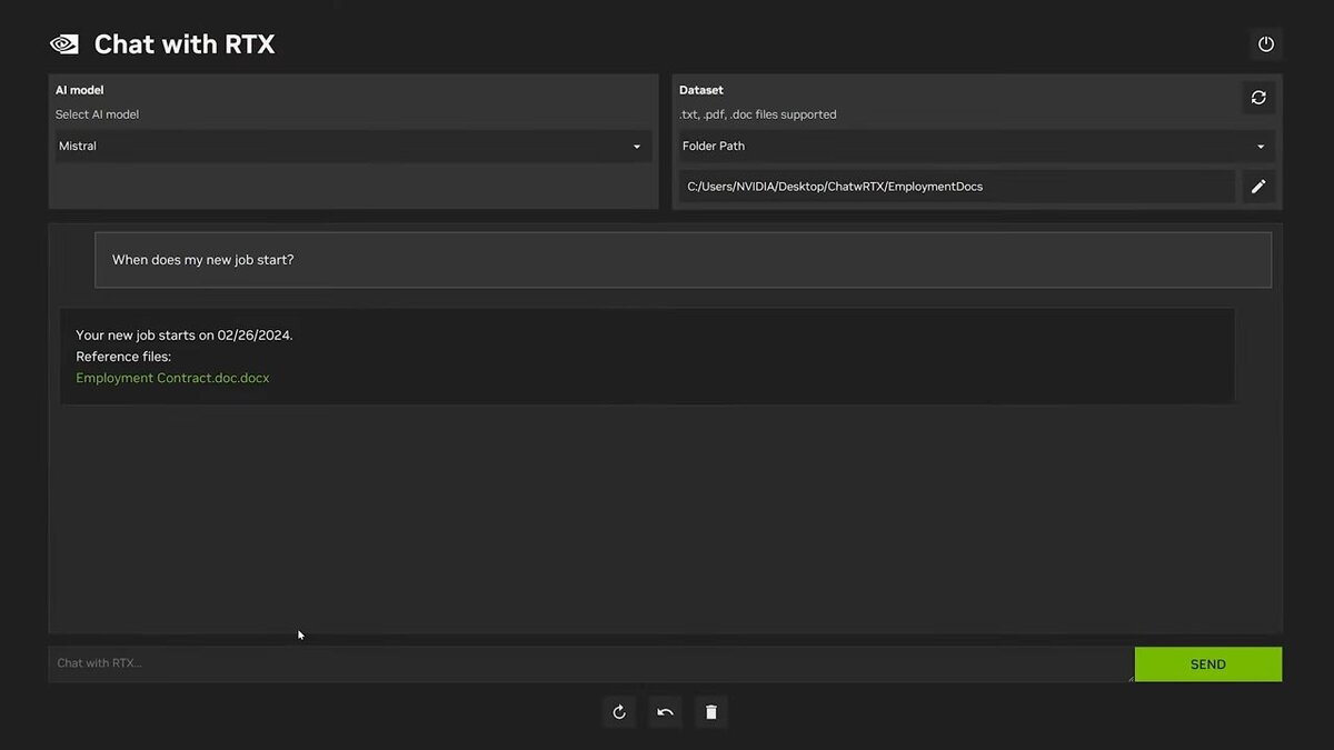 NVIDIA выпустила демо Chat with RTX — комплект для развёртывания локального  чат-бота | OVERCLOCKERS.RU | Дзен