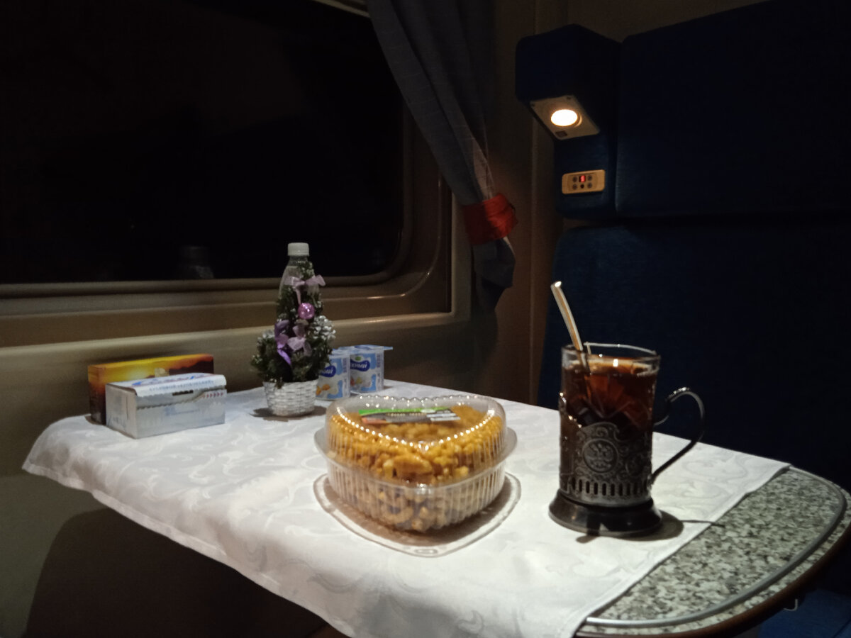 Приятная атмосфера путешествия поездом «Кисловодск – Казань – Киров». Фото автора,  январь 2023г.